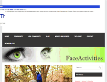 Tablet Screenshot of faceactivities.com